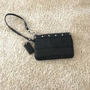 Black Coach wristlet